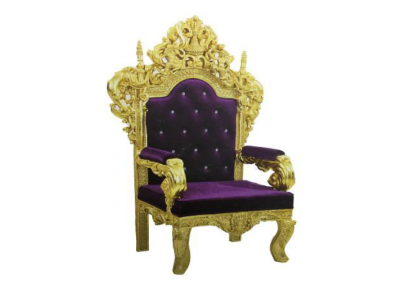 Chesterfield trono silla real de terciopelo tapizado estilo antiguo para 1 persona.