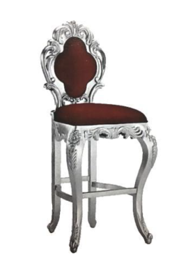 Taburete taburete real de terciopelo Chesterfield de estilo antiguo de 1 plaza.