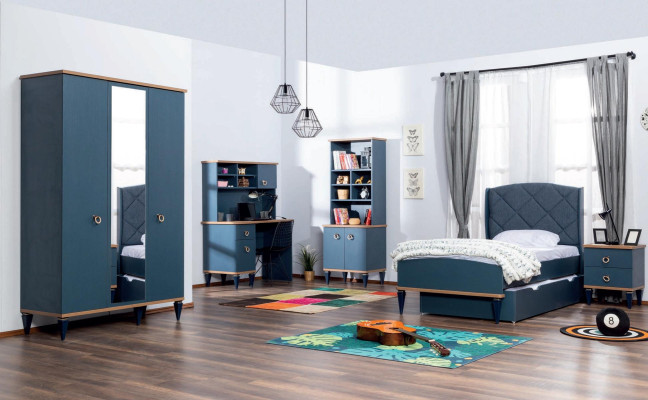 Habitación infantil cama mesita de noche juego completo muebles nuevas 2 piezas.