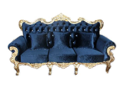 Sofá trono Real tapizado Chesterfield de terciopelo estilo antiguo de 3 plazas completamente nuevo.