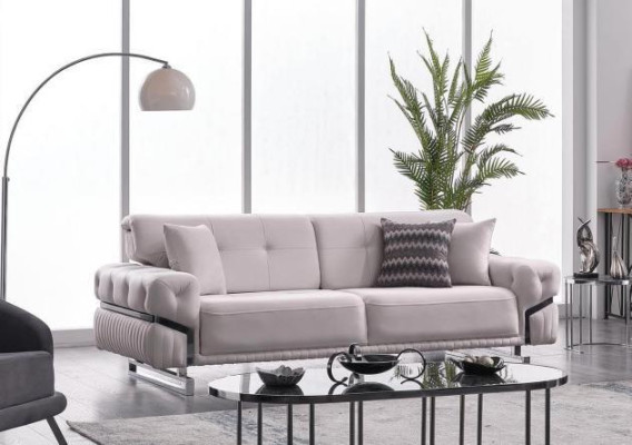 Sofá de tres plazas Muebles de salón Moderno Sofá tapizado Sofá de diseñador Muebles