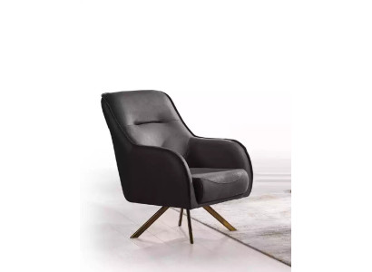 Diseño de sillón acolchado de salón de madera de lujo moderno marrón Lounge.