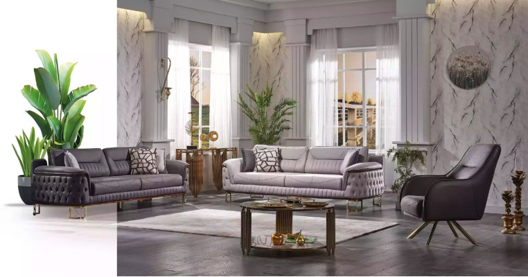 Diseño de sillón acolchado de salón de madera de lujo moderno marrón Lounge.