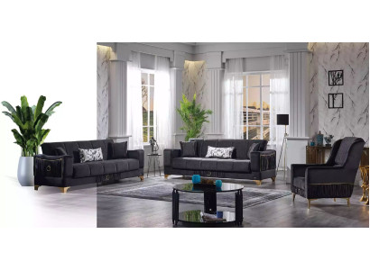 Diseño de moderno conjunto de salón de 3+3+1 pieza conjunto de muebles de salón.