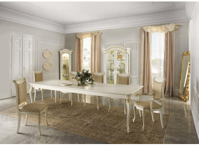 Estilo antiguo barroco mesa de comedor mesa de madera clásica auténtica mesas de diseñador rococó.