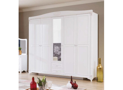 Dormitorio Muebles Madera Armario Armario de estilo rústico blanco Nuevo