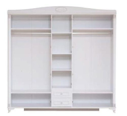Dormitorio Muebles Madera Armario Armario de estilo rústico blanco Nuevo