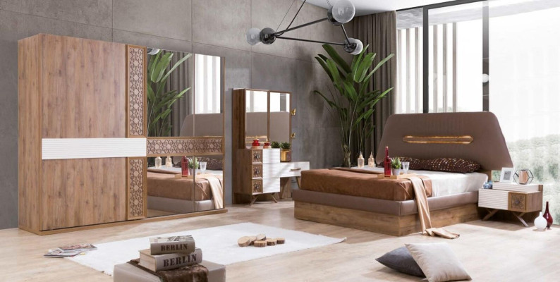 Armarios dormitorio Lujo Armario madera Muebles modernos Nuevo