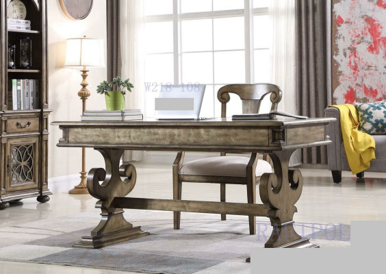 Mesa Escritorio Mesa Mesa de trabajo Jefe Mobiliario de oficina CEO Marrón Nuevo