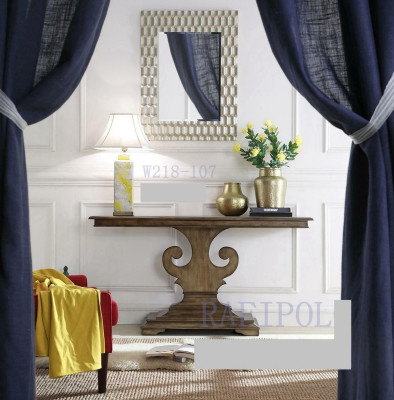Mesa consola de diseño de madera, mesa consola de lujo, mesa auxiliar nueva.