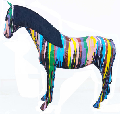 Diseñador Figura abstracta Figuras modernas Decoración Caballos Jardín Esculturas Nuevas