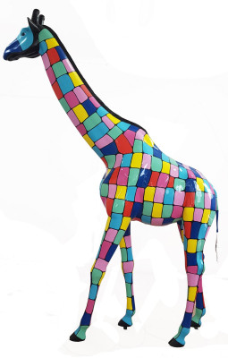 Figuras de diseño Decoraciones modernas Jardín Estatua de jirafa Escultura Esculturas