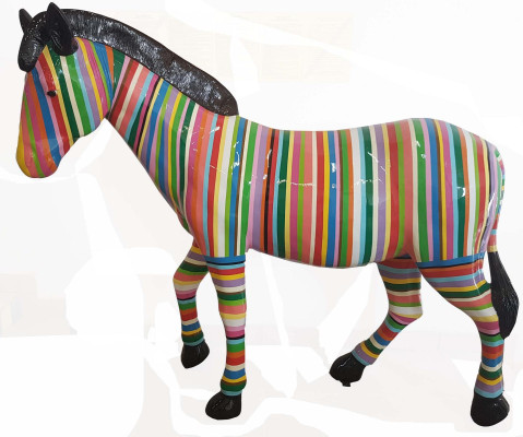 Figura abstracta Estatua Figuras de jardín Decoración Estatuas Esculturas Caballo Decorativo