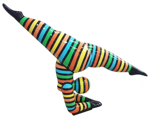 Diseño Figuras Esculturas Escultura Moderna Abstracta Mujer Acrobata Decoración