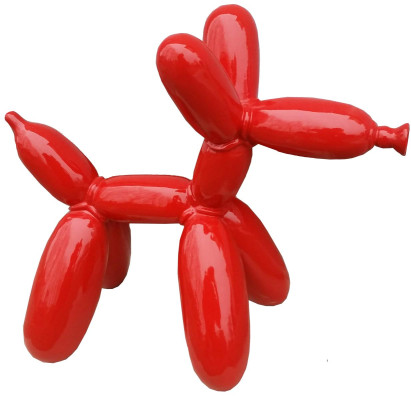 Figuras de diseño de decoración de perro globo Mujer Esculturas Decoración Escultura Abstracta