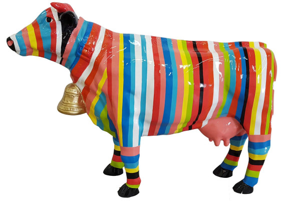 Diseñador Abstracto Moderno de una Figura de Vaca de Plástico Decorativa para el Jardín Esculturas