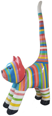 Diseñador Figura abstracta Figuras modernas Decoración Esculturas de gato Colorido Nuevo
