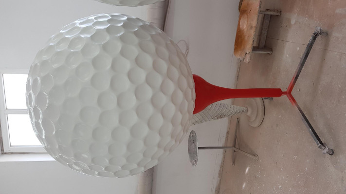 Figuras de diseñadores Decoraciones modernas Figuras de decoración de jardín Escultura de bola de golf.