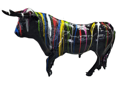 Diseño figuras esculturas escultura abstracta moderna toro decoración jardín xxl.