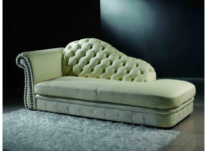 Chaiselounge Chesterfield Liege Chaise Sofa Lounge Sitz Liegen 230cm Chaiselounge Chesterfield cama Chaise sofá Lounge asiento reposar 230cm