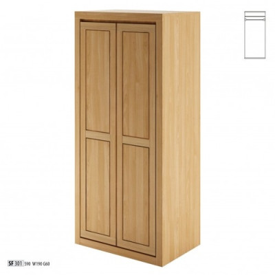 Armario de madera para dormitorio, armario de madera maciza hecho a mano, armario de madera maciza.