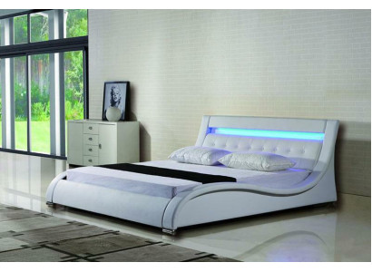 Cama camas acolchado doble matrimonial hotel lujo cuero decoración moderna diseñadora