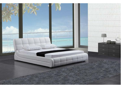 Cama moderna camas tapizadas doble matrimonio hotel lujo diseño en cuero