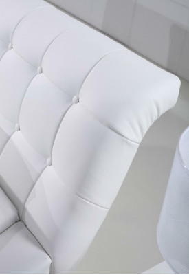 Cama Camas Acolchado Doble Matrimonio Hotel Lujo Cuero Moderno Decoración Diseñador