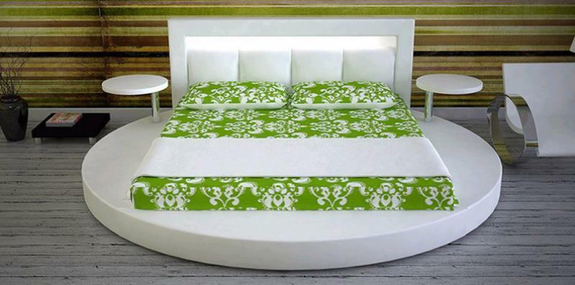 Diseño de cama redonda Cama tapizada Cama redonda tapizada Redonda