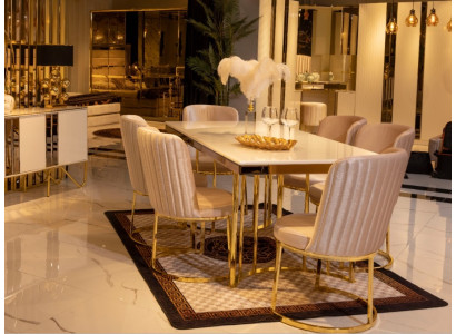 Moderna sillas de comedor de 6 piezas silla de comedor de lujo 6 piezas juego de sillas de diseño.