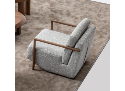 Sillón Gris Salón Muebles Diseño Moderno Lujo Asiento Club Relax