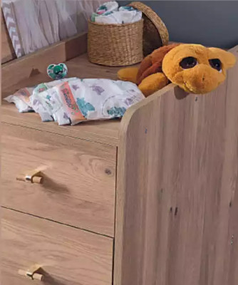 Infantil Dormitorio Set de habitación Bebé Cama Armario Cómoda 3 piezas.