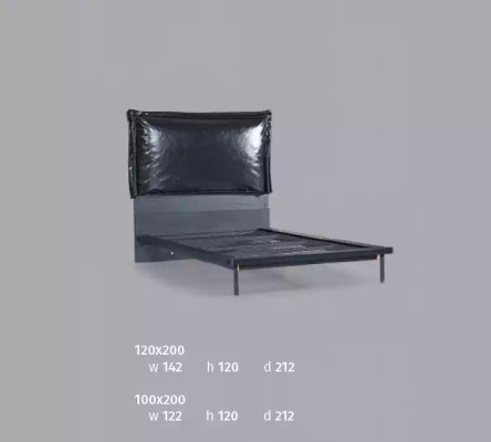 Cama infantil de diseñador con muebles juveniles de metal con suave 120x200cm.