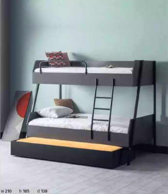 Cama juvenil Cama infantil Diseño para niños Moderna Cama habitación infantil Camas de madera