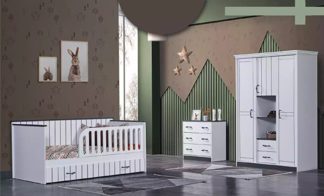 Diseño moderno de muebles camas de niños camas cama blanca habitación infantil nueva
