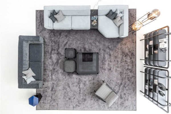 Conjunto de sofá xxl Texil Big Sofa 5+3+1 asiento Almohadilla Tejido Sofá