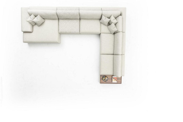 Sofá sofá sala de estar sofá de esquina Diseño moderno Muebles en forma de U Sofá de tela
