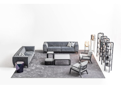 Juego de sofás para 4 personas, sofás, sillones de lujo, conjunto de tela de sofá xxl.