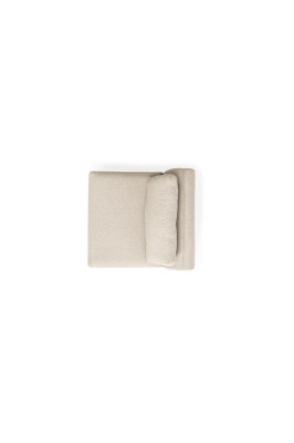Sofá en forma de L para sala de estar, en color beige, de estilo moderno y de lujo, medidas 402x227, mueble.