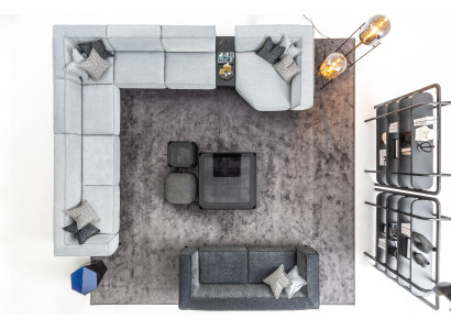 Conjunto de sofá en forma de U de 2 piezas para sala de estar, sofá de 3 plazas, diseño moderno, nuevo.