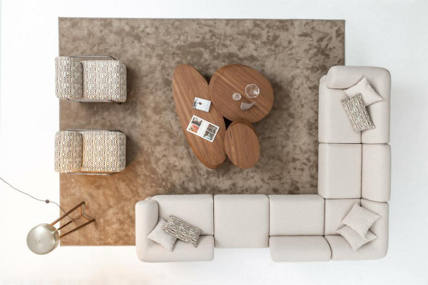 Sofá de esquina italiano, sofá en forma de L, conjunto de muebles para el hogar en estilo italiano, esquinera, conjunto de 5 piezas.