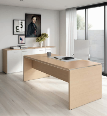 Escritorio de ordenador de haya, mobiliario de oficina, mesa de trabajo, escritorio, muebles, Frezza.