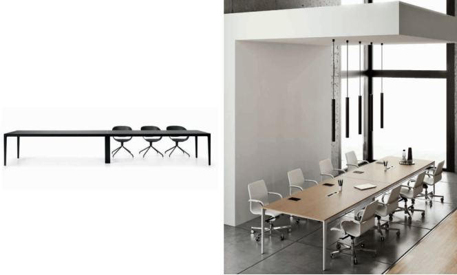 Mesa de reuniones Muebles de oficina Mesa de conferencias Mobiliario Frezza Mesas xxl