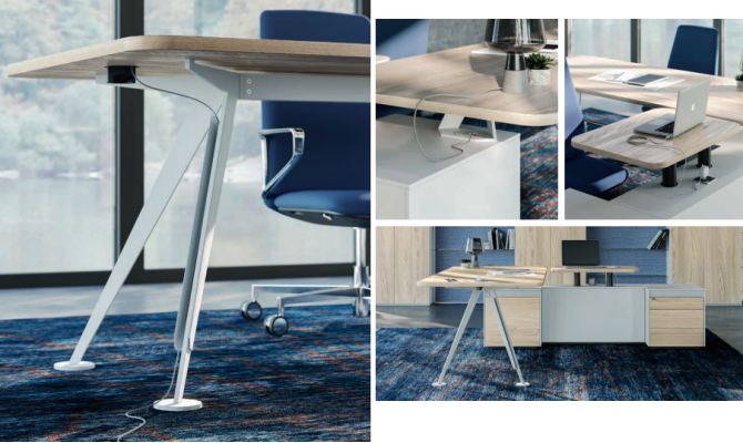 Escritorio de esquina Escritorio de computadora Escritorio de esquina con cajones Escritorio Nuevo