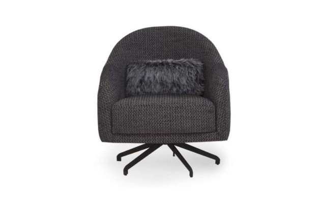 Diseño de sillón de lujo para sala de estar en estilo negro elegante lounge club.