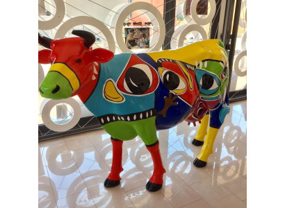 Figura abstracta Estatua Figuras de jardín Decoración Estatuas Esculturas Buey Vaca Nueva