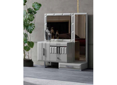 Moderna cómoda tocador de dormitorio con espejo consola cómodas.