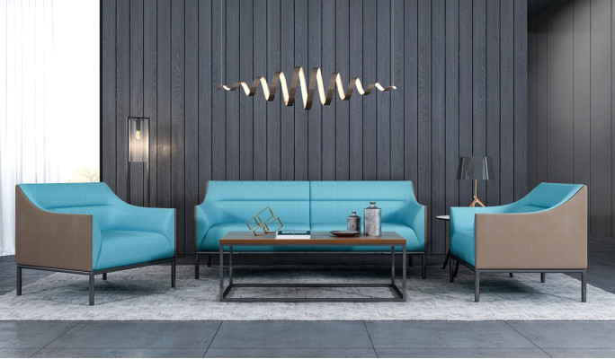 Sofá 3+1+1 asiento textil Sofás Sofá Tapizado Conjunto de Mobiliario de Salón A estrenar