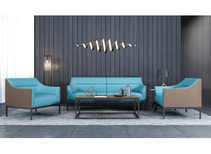Sofá 3+1+1 asiento textil Sofás Sofá Tapizado Conjunto de Mobiliario de Salón A estrenar