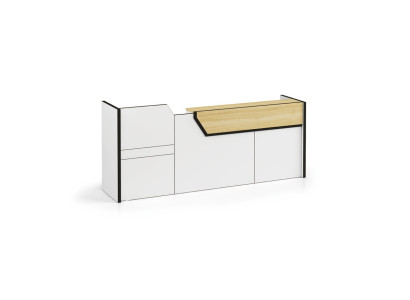 Mostrador recepción Mostrador Práctica Oficina Recepción Hotel Mesas 280x80cm